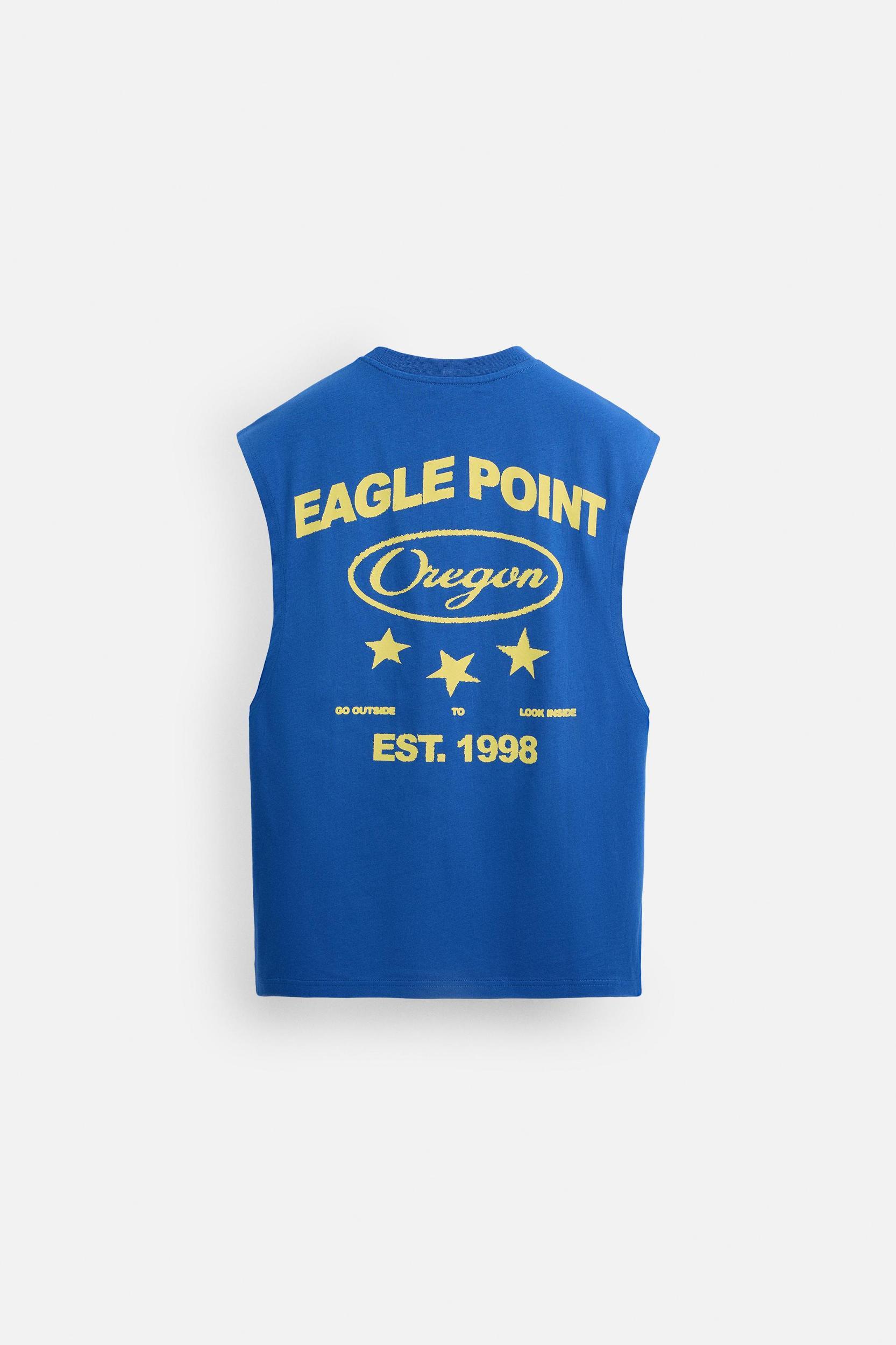 RELAXED FIT WASHED PRINT TANK TOP Product Image