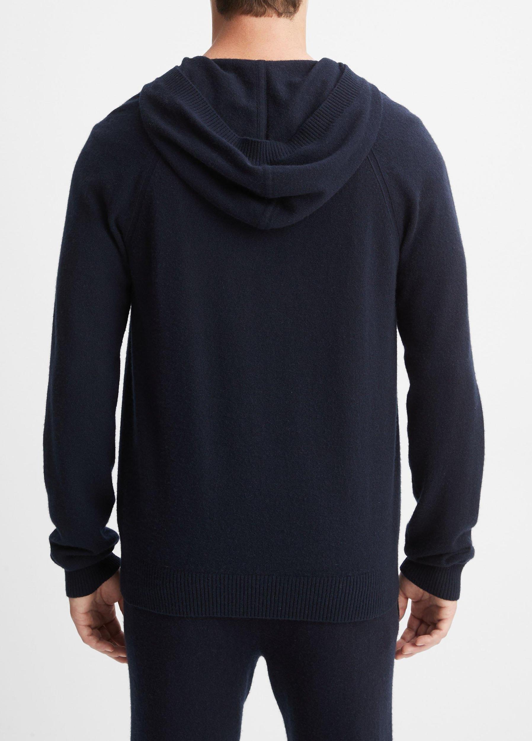 Mens Wool Cashmere Pullover Hoodie, Medium Heather Grey, Size XXL Vince Product Image
