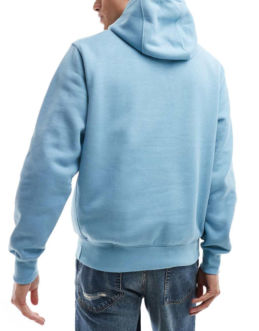 Nike Club hoodie in teal  Product Image
