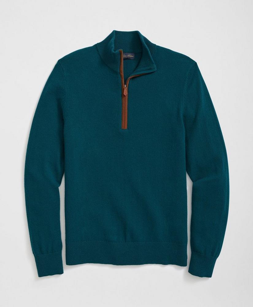 3-Ply Cashmere Half-Zip Sweater Product Image