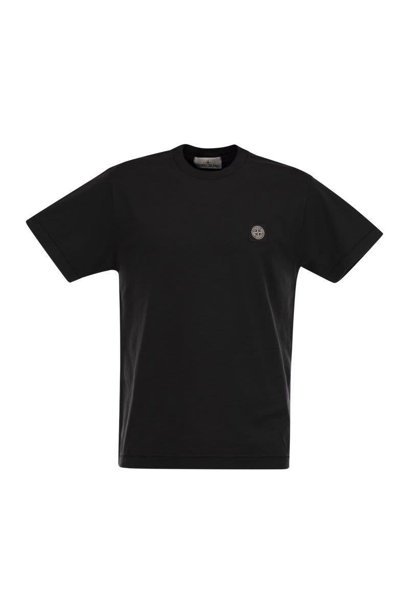STONE ISLAND Short Sleeved T Shirt In Black Product Image