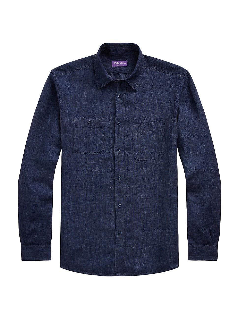 Mens Dlav Linen Workshirt Product Image