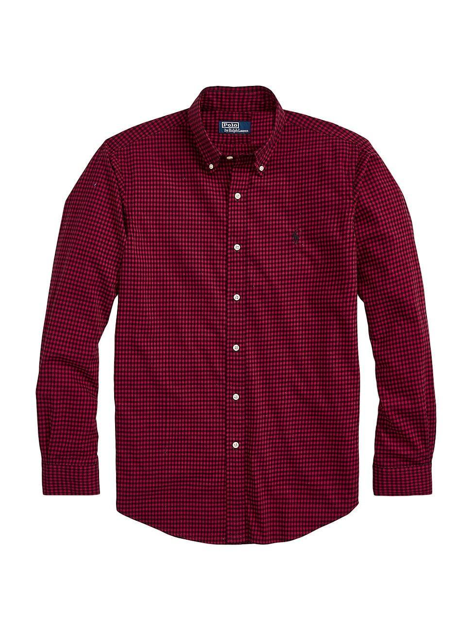 Polo Ralph Lauren Classic-Fit Plaid Twill Mini-Check Long Product Image