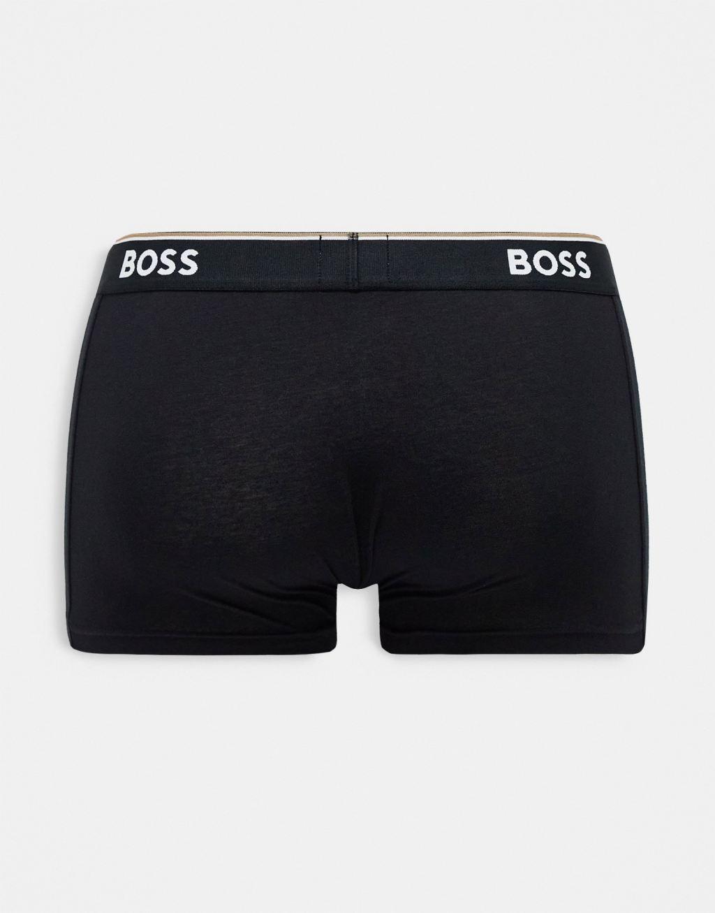 BOSS Bodywear 3 pack of trunks in black Product Image