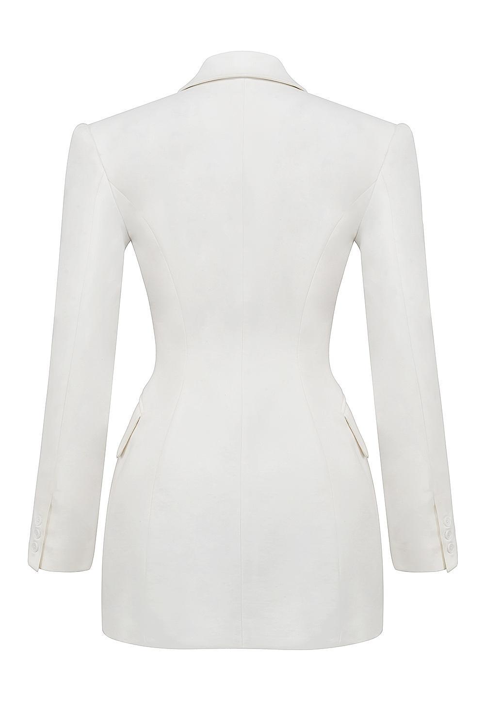 Amia White Blazer Mini Dress Product Image