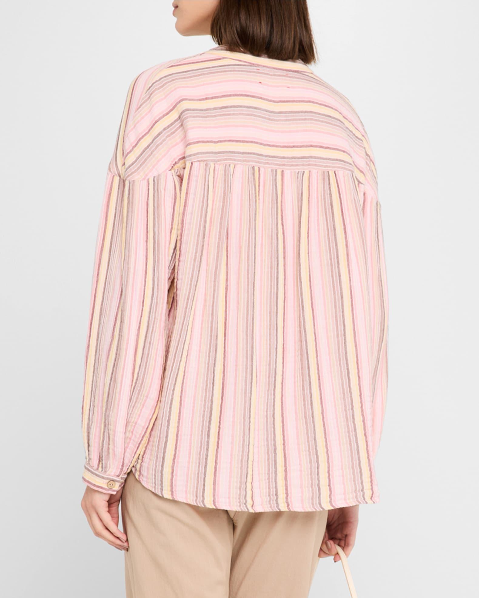 Alina Striped Cotton Top Product Image