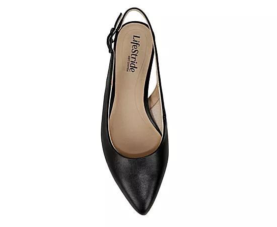 LifeStride Percy Women's Slingback Flats, Size: 8.5, Black Product Image