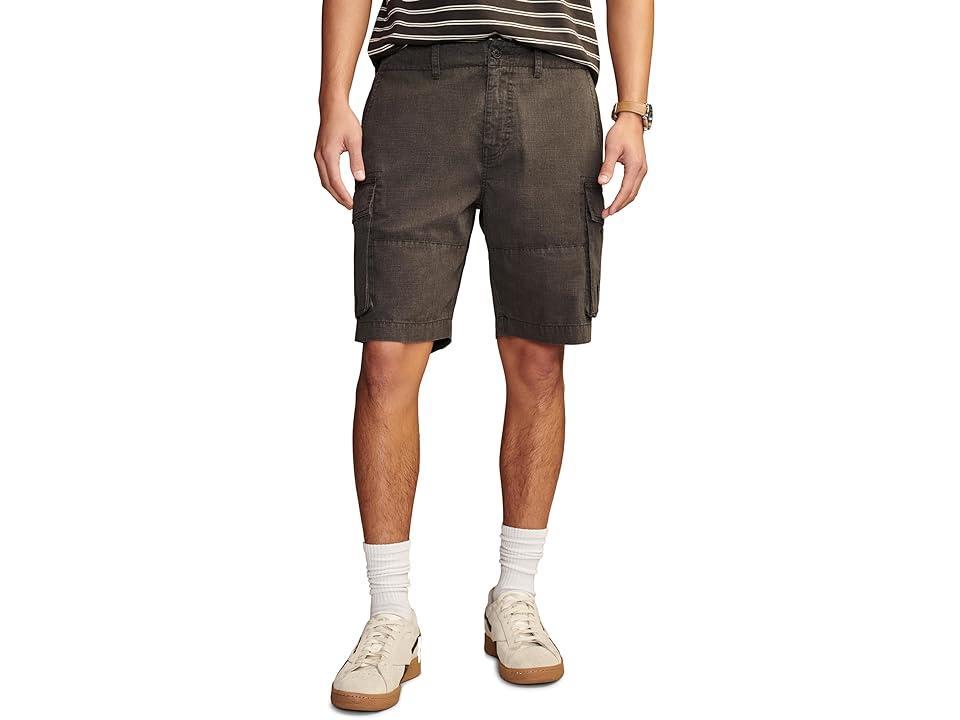 Lucky Brand 9 Stretch Twill Flat Front Embroidered Short Peace Sign Emb) Men's Shorts Product Image