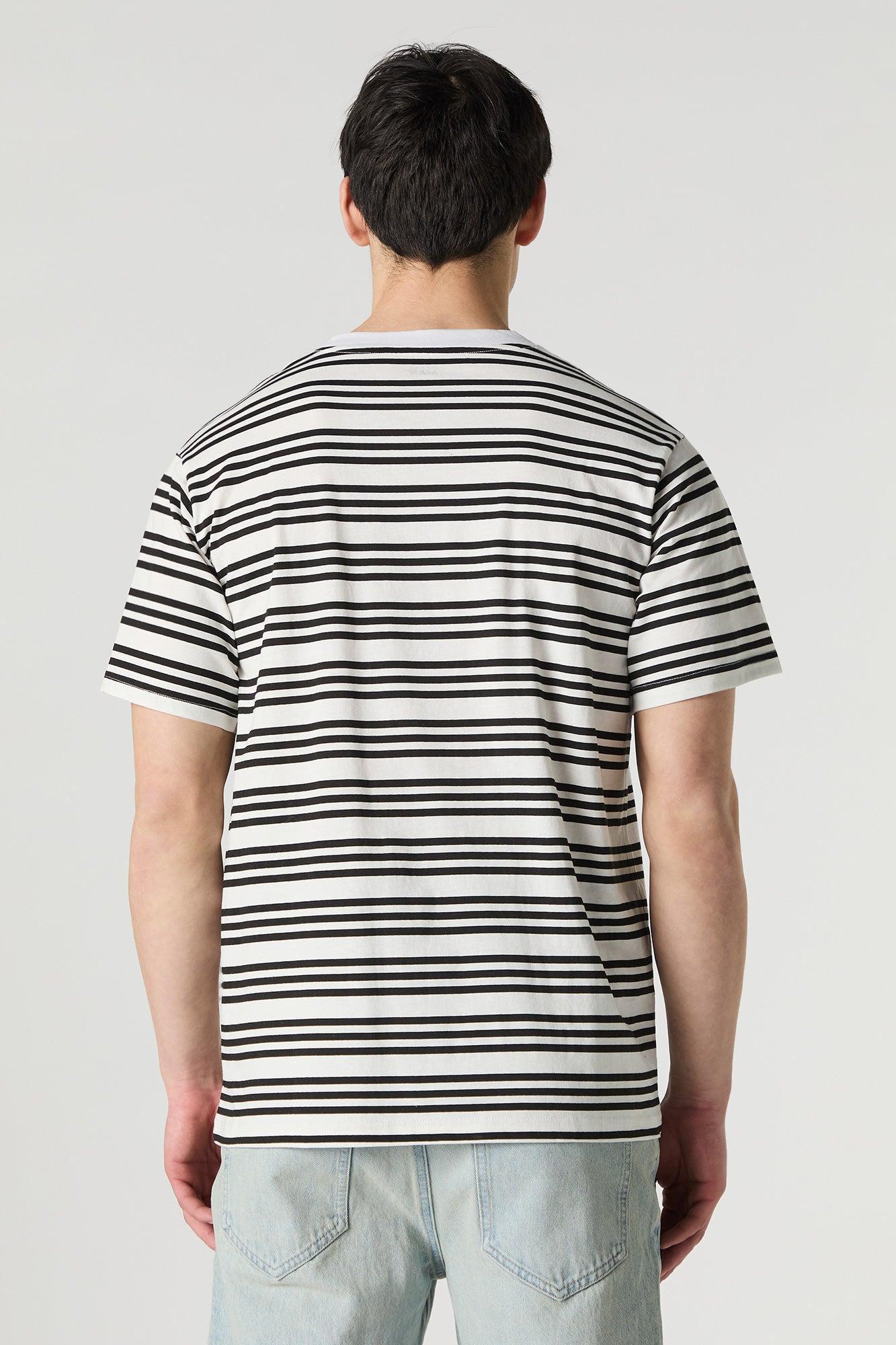 Striped Crewneck T-Shirt Male Product Image