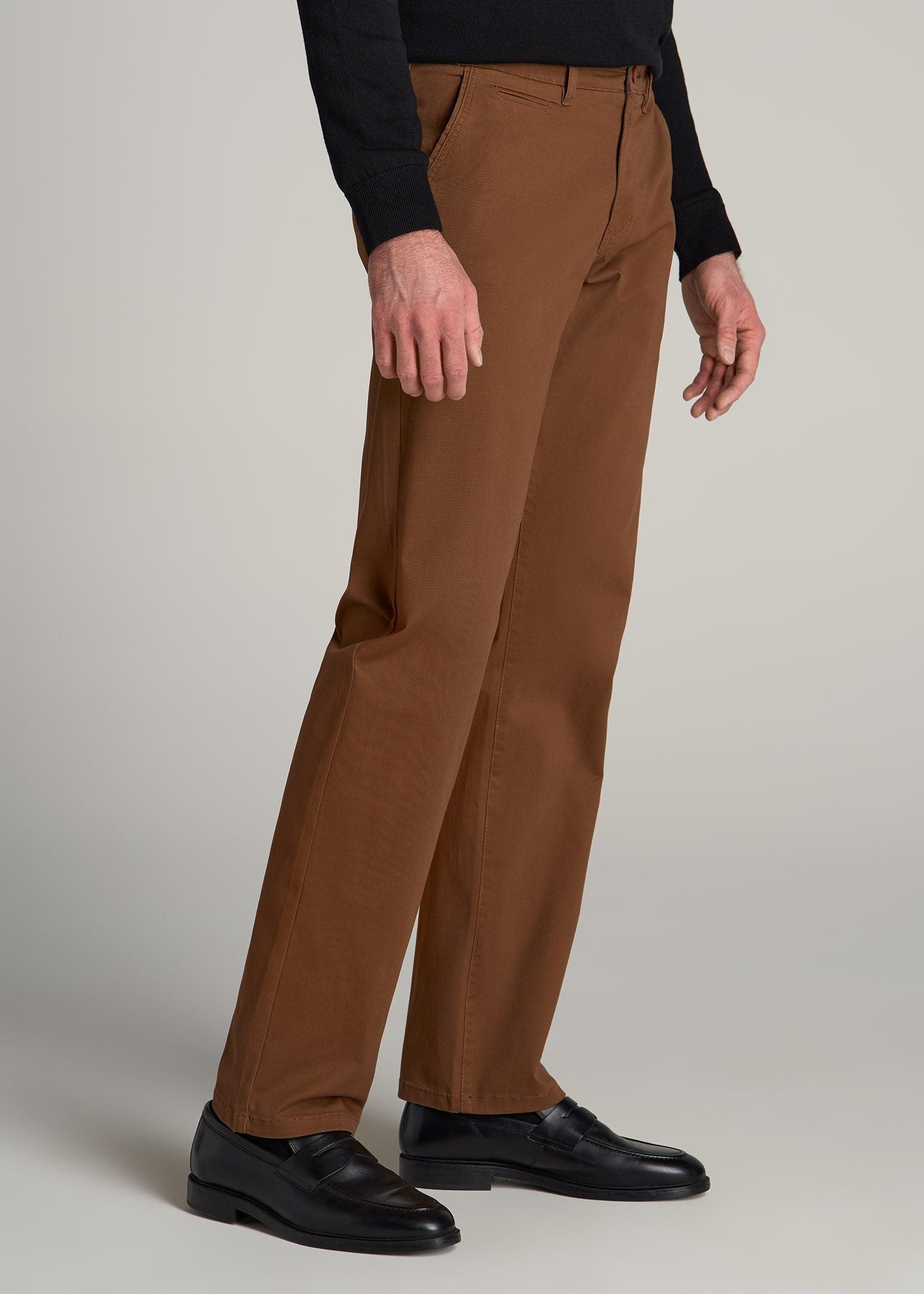 Mason RELAXED Chinos for Tall Men in Chocolate Product Image