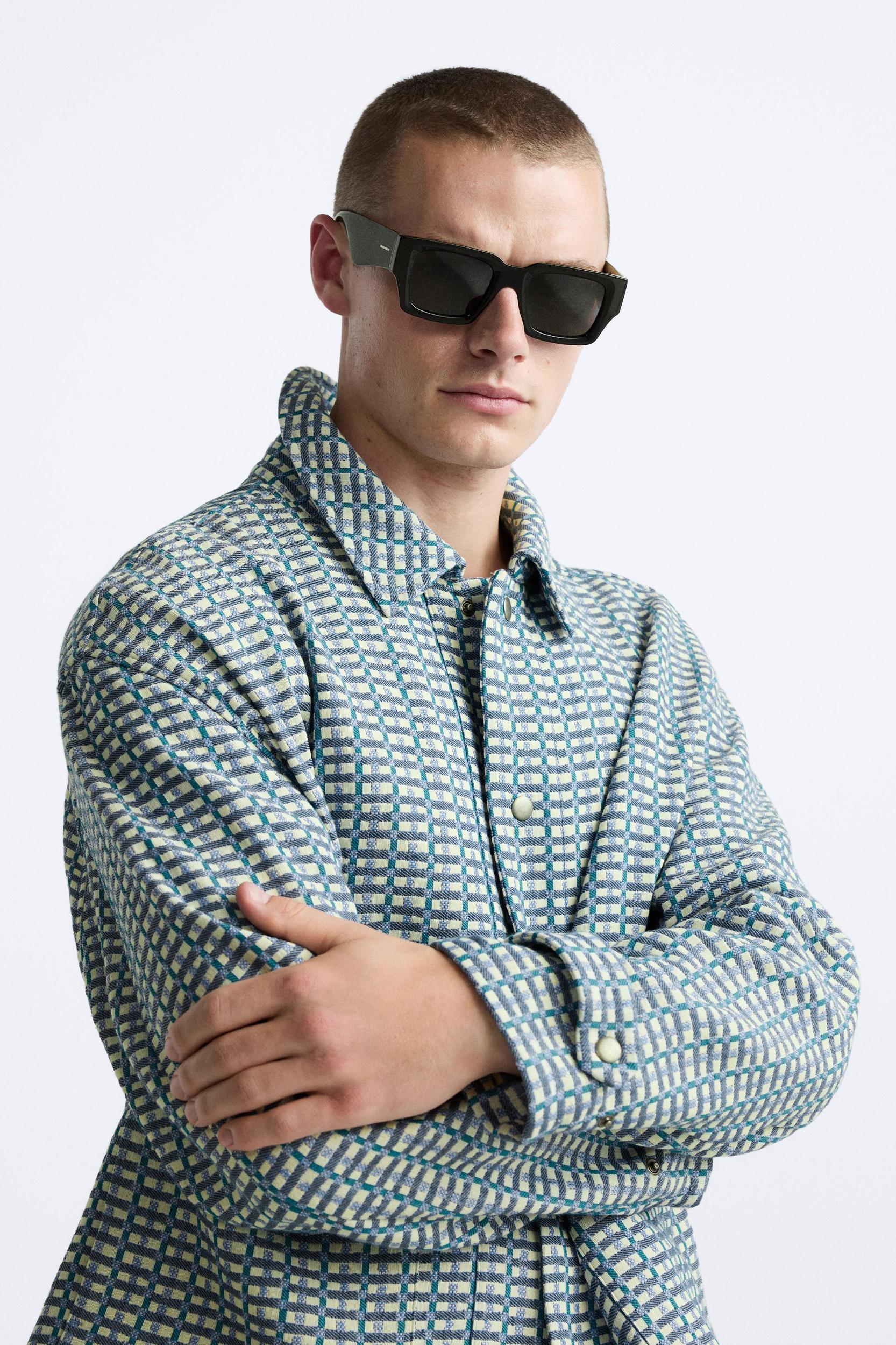 PLAID JACQUARD JACKET Product Image