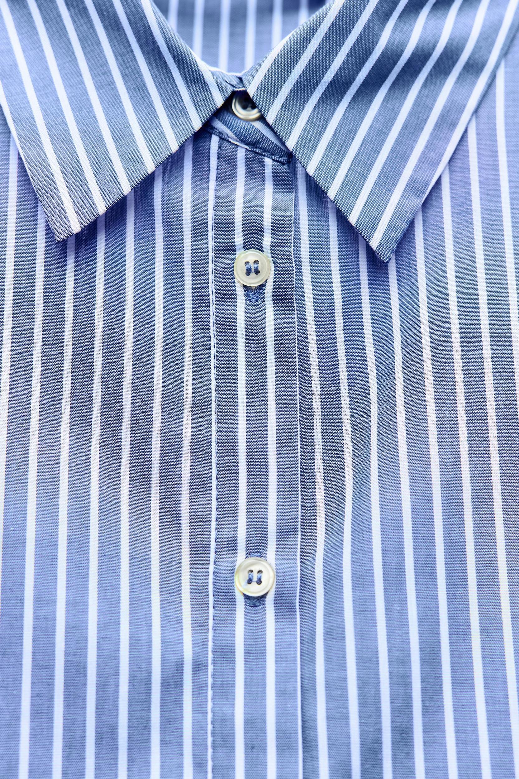 CROP STRIPED SHIRT Product Image