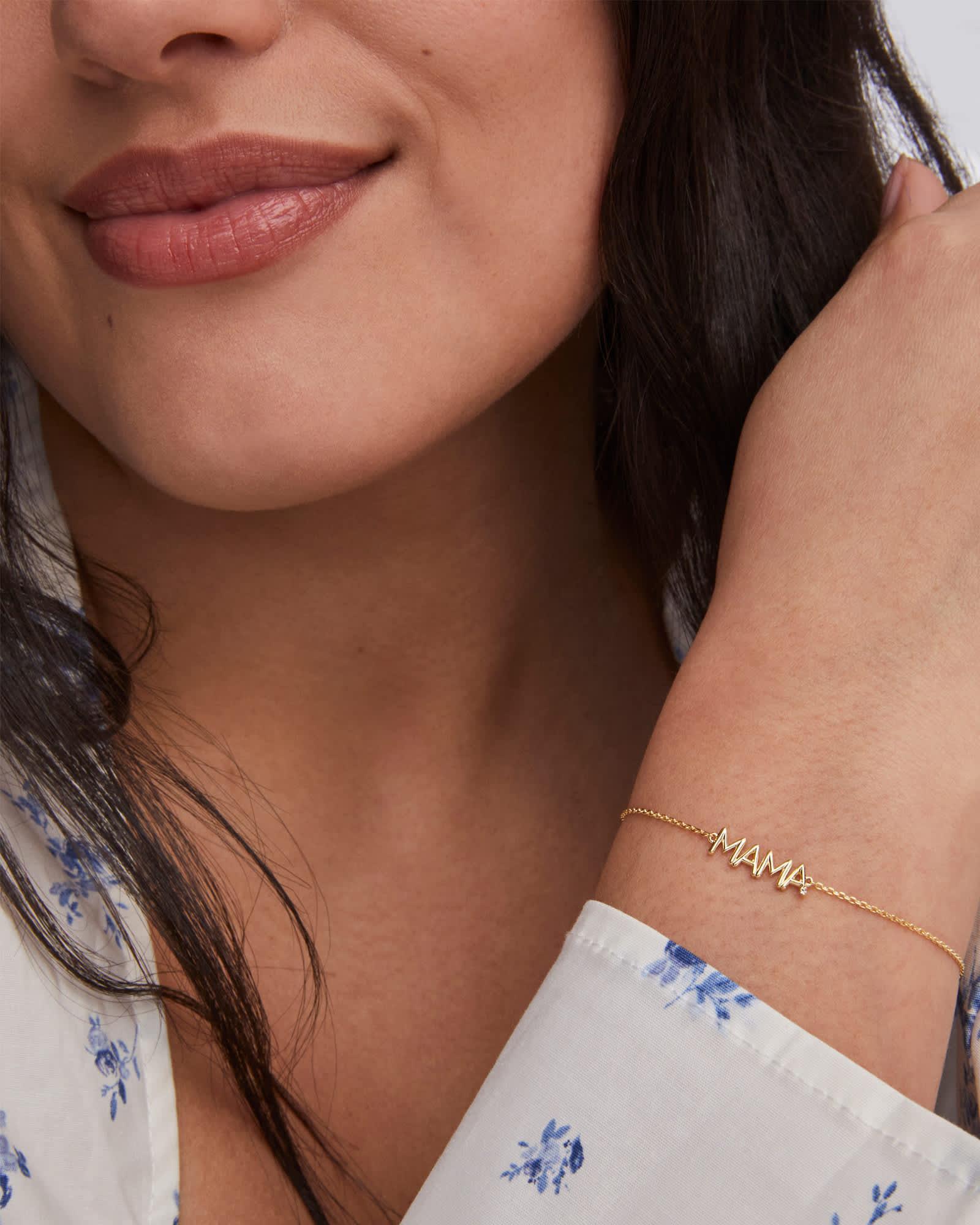 Mama Sparkle 18k Gold Vermeil Delicate Chain Bracelet Product Image