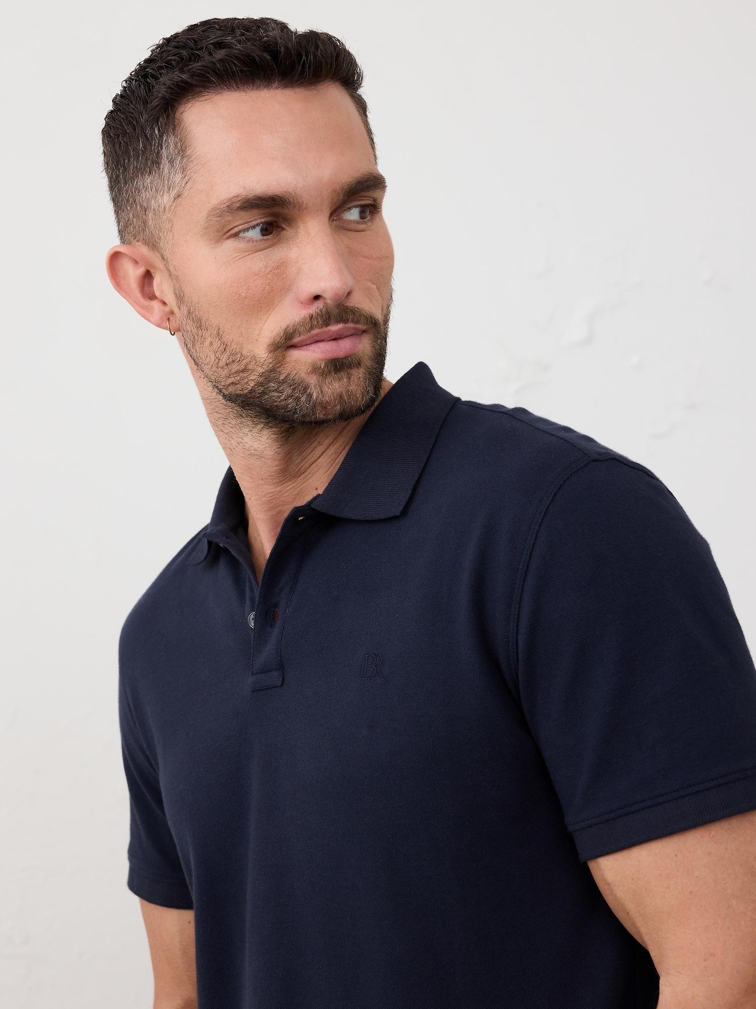 Cotton Monogram Pique Polo Product Image