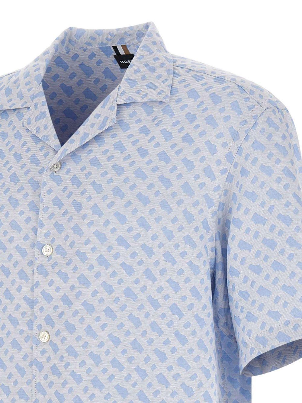 cuban-collar logo shirt Product Image