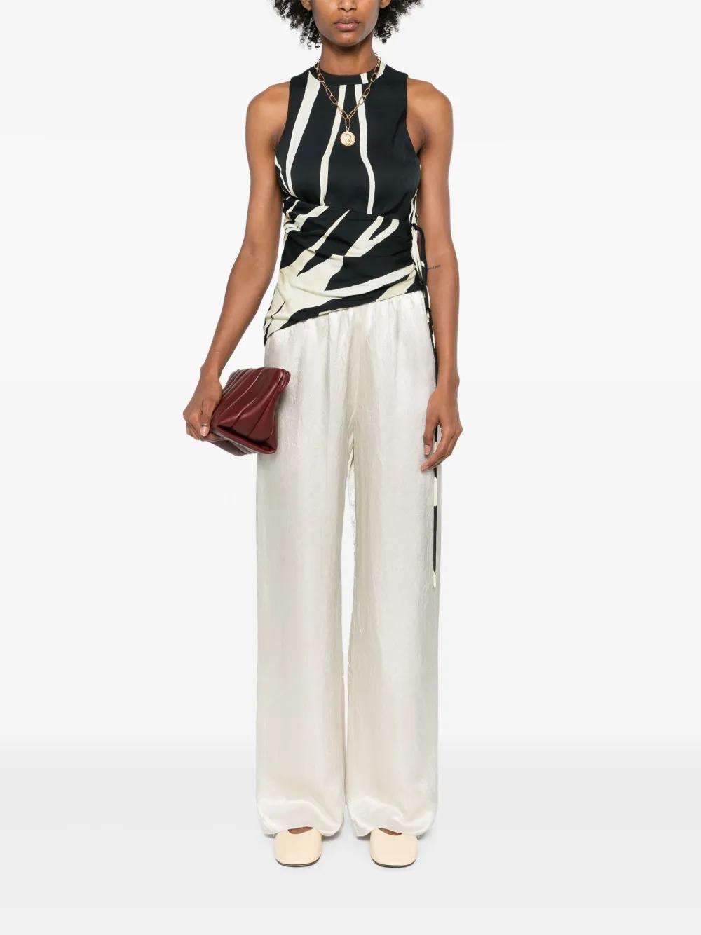 tie-detail crepe tank top Product Image