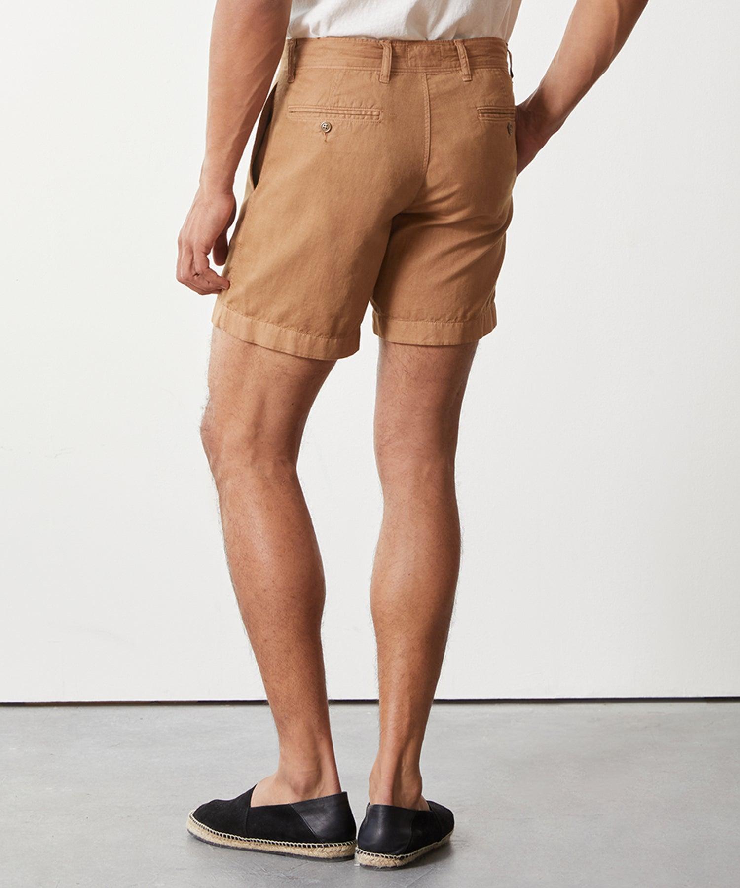 7" Cotton Linen Hudson Short Product Image