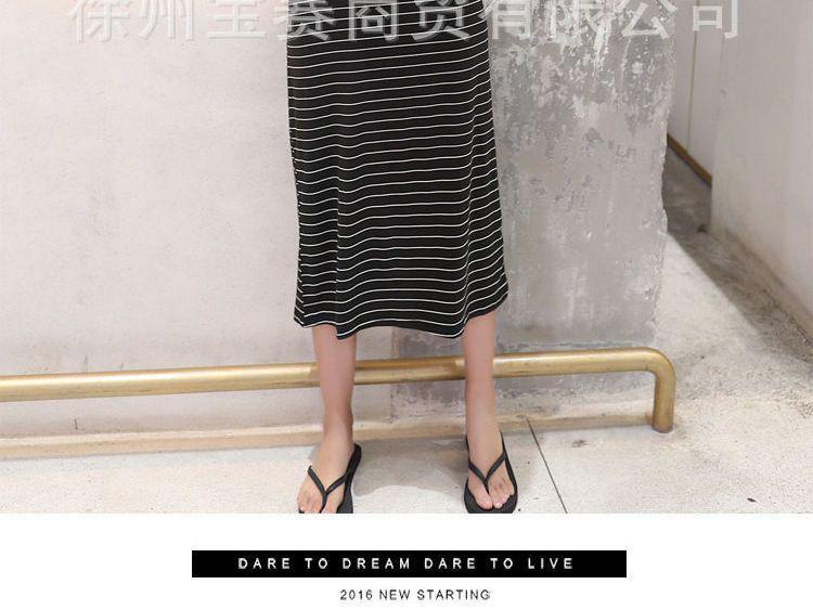 Striped Short-Sleeve T-Shirt Dress Product Image