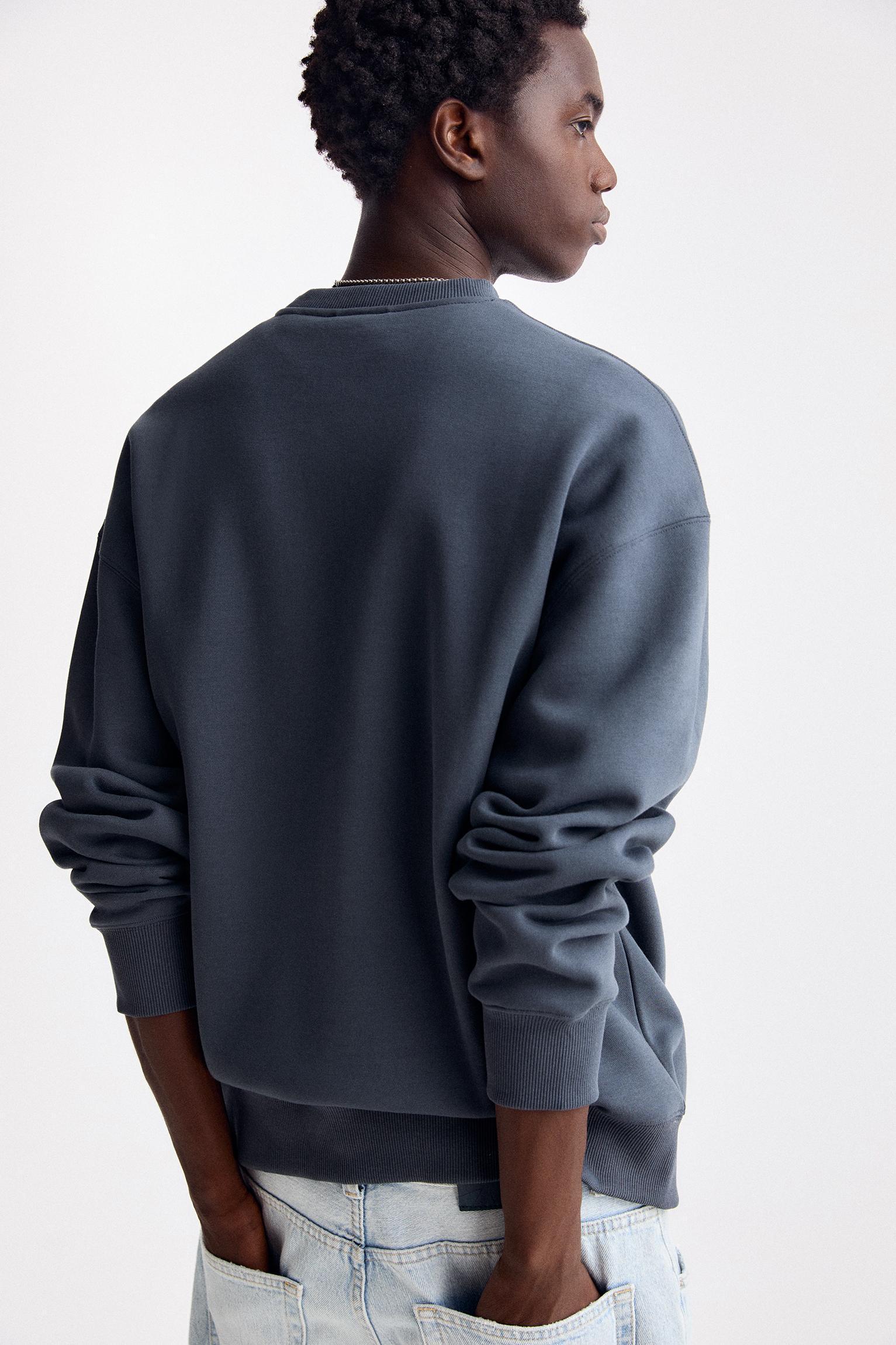 Basic crew neck sweatshirt Product Image