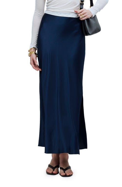 Madewell Satin Maxi Slip Skirt (Candlelight) Women's Skirt Product Image
