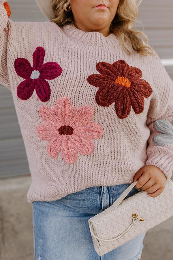 Wine Country Knit Sweater Curves Product Image