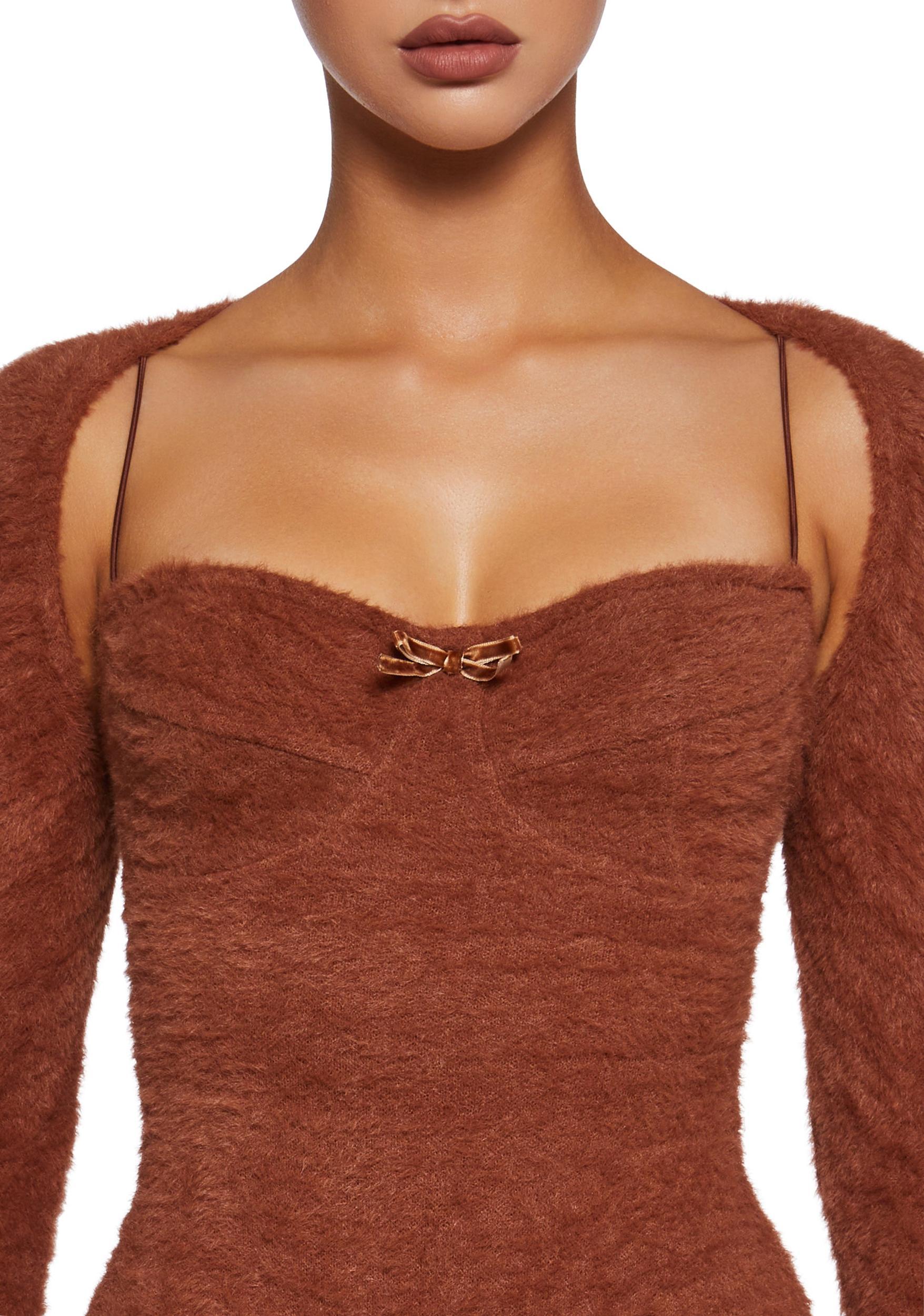 By The Fire Romper And Shrug Set - Brown Baby Product Image