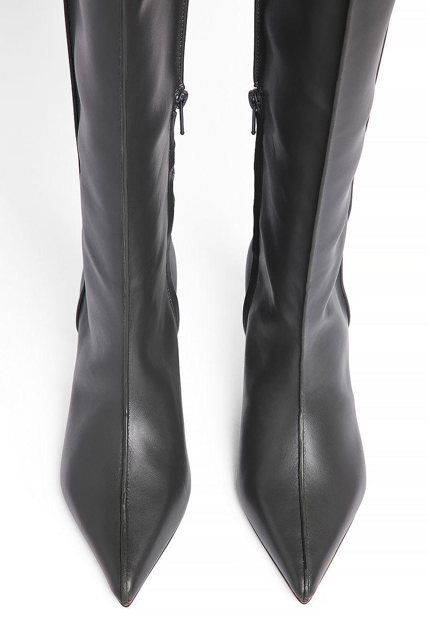 Seam Detail Knee High Boots Product Image