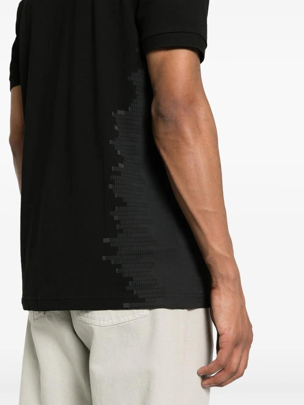 logo-rubberised piqué polo shirt Product Image