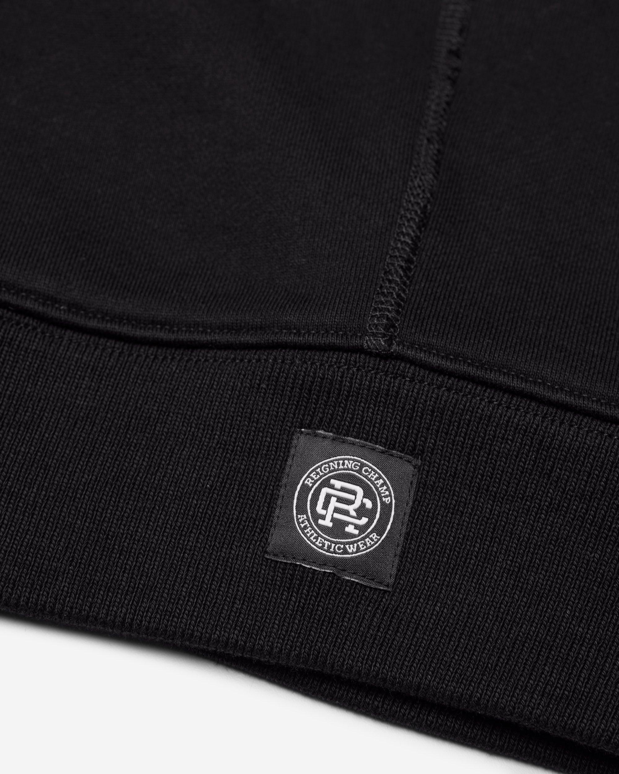 Kyoto Black Midweight Terry Slim Hoodie Male Product Image