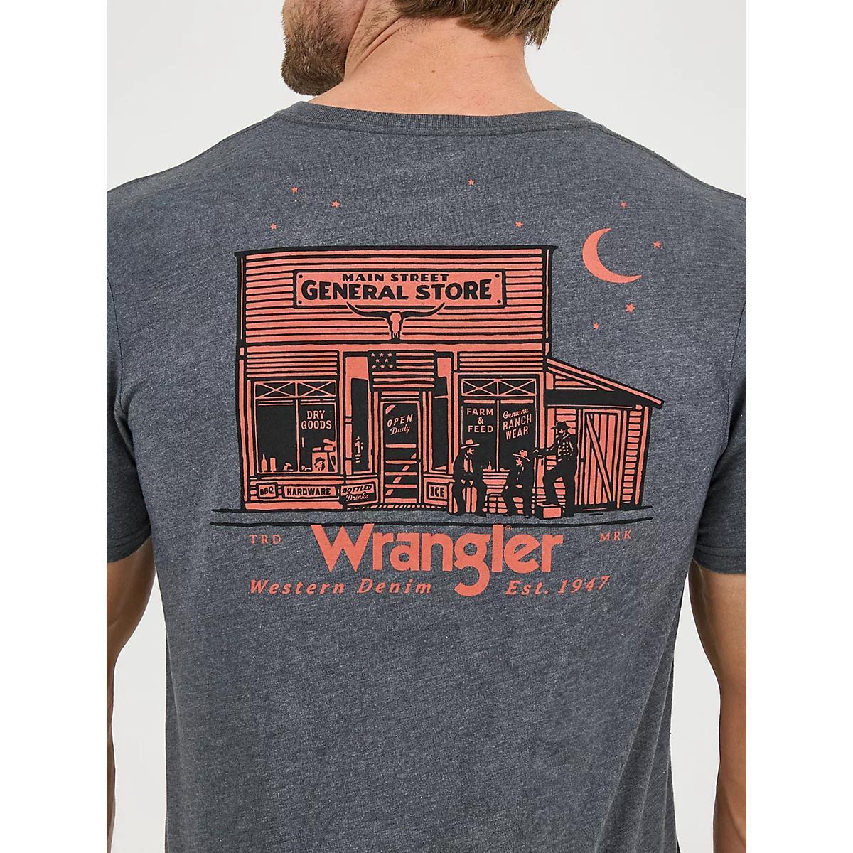 Men's Wrangler Back Graphic T-Shirt in Jet Product Image
