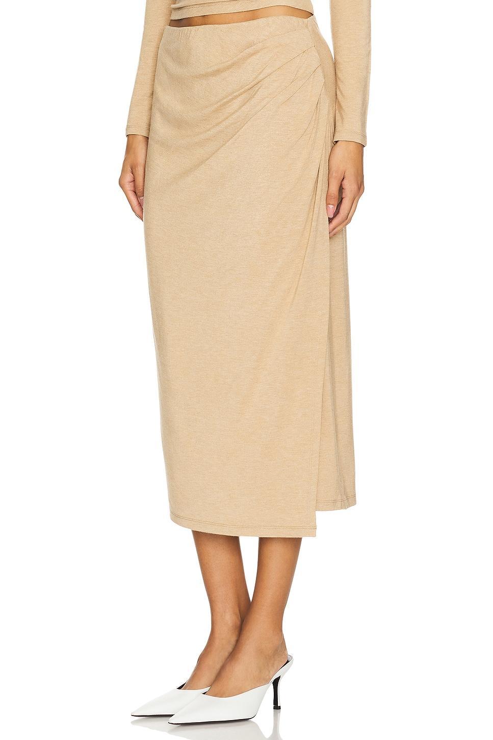 Side Drape Midi Skirt Vince Product Image