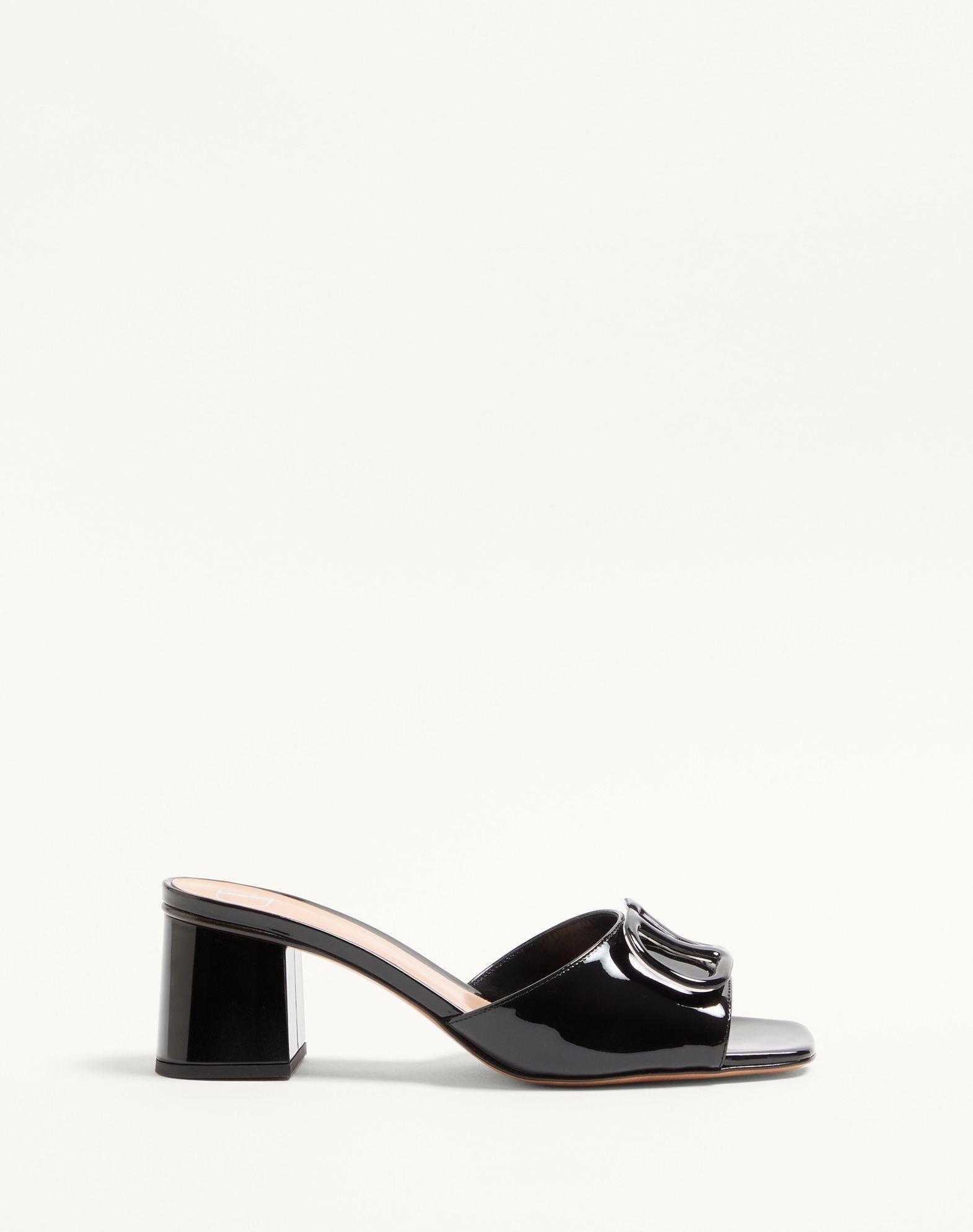 Vlogo Signature Patent Leather Slide Sandal 60Mm Product Image