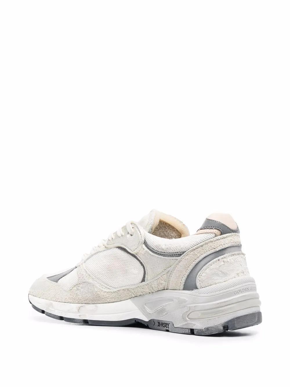 panelled leather sneakers Product Image