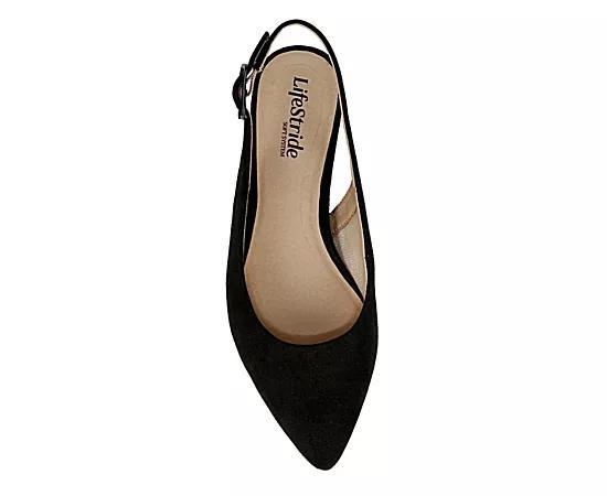 LifeStride Percy Women's Slingback Flats, Size: 5.5, Green Tartan Product Image