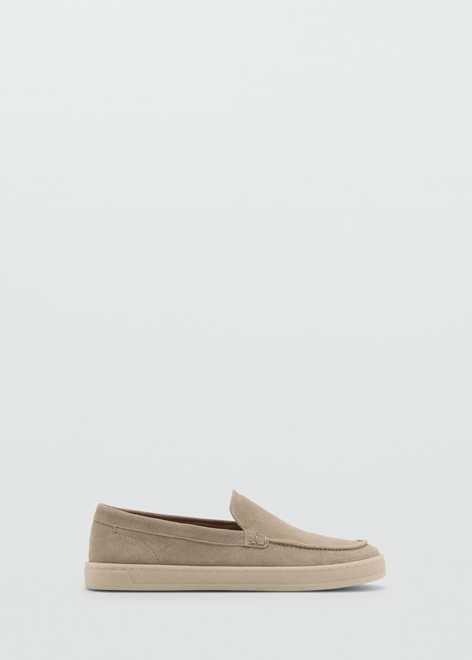 Split leather shoes - Men | MANGO USA Product Image