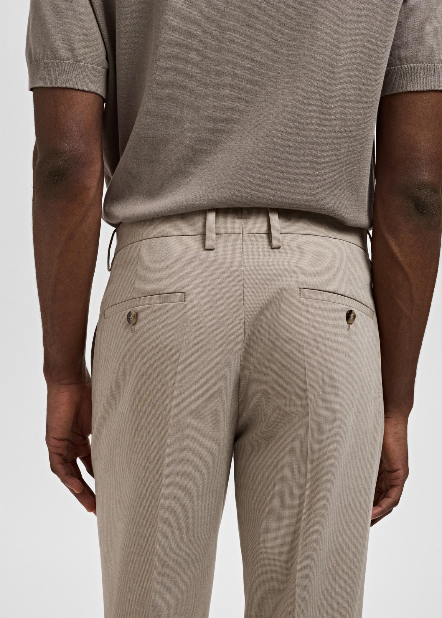 Stretch fabric super slim-fit suit trousers - Men | MANGO USA Product Image