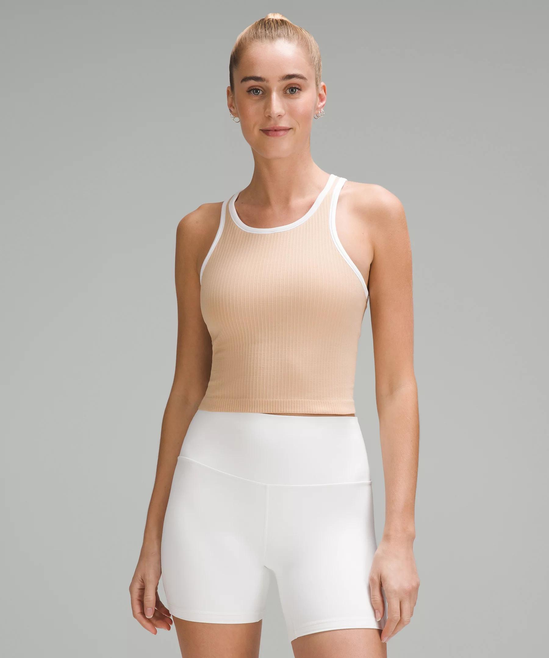 Ebb to Street Cropped Racerback Tank Top *Contrast Product Image
