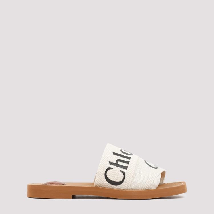 CHLOÉ Off-white Woody Flat Mules Product Image