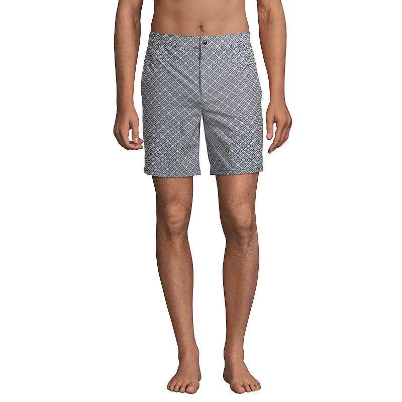 Mens Lands End 7 Sunset Swim Trunks Product Image