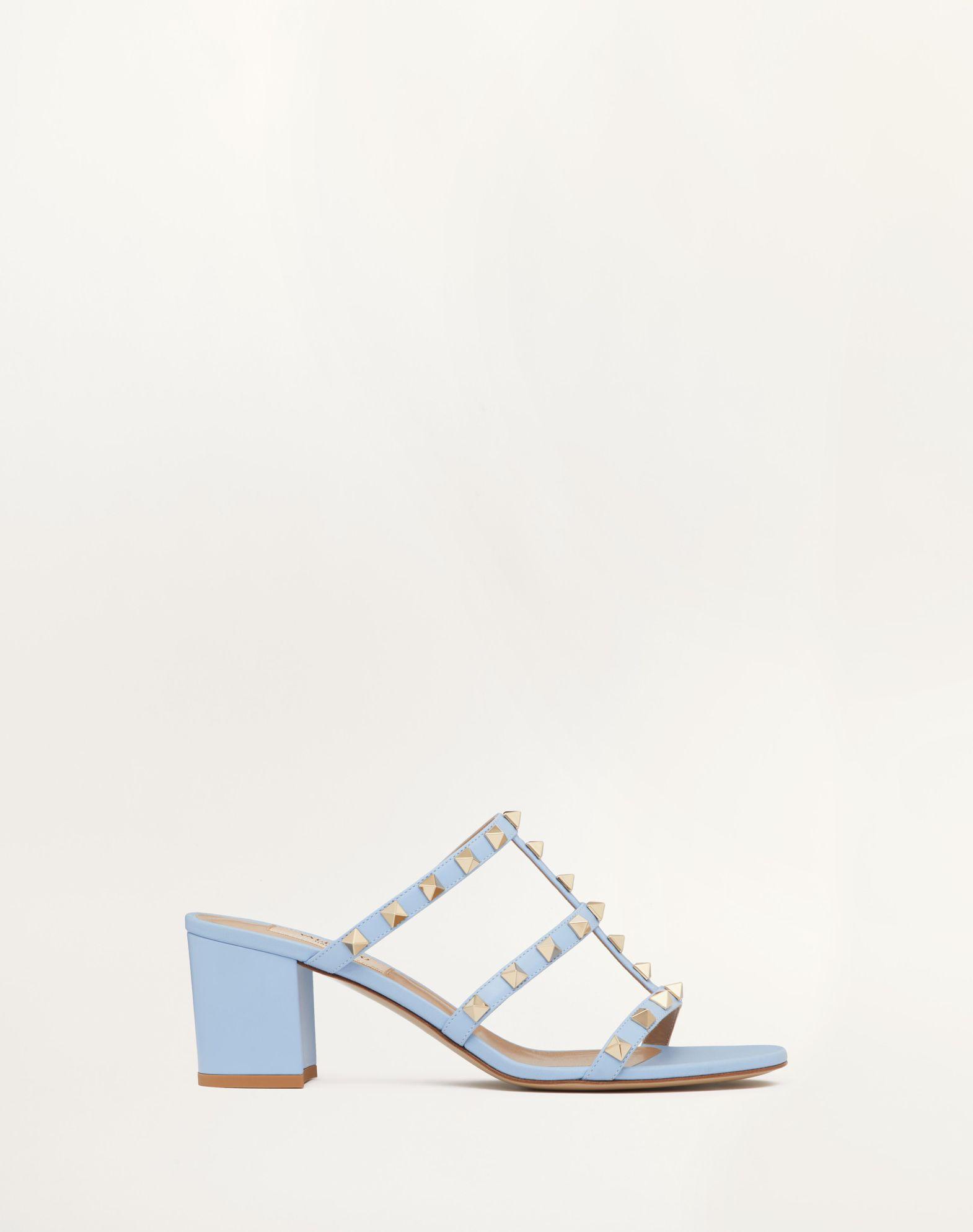 Rockstud Calfskin Leather Slide Sandal 60 Mm Product Image