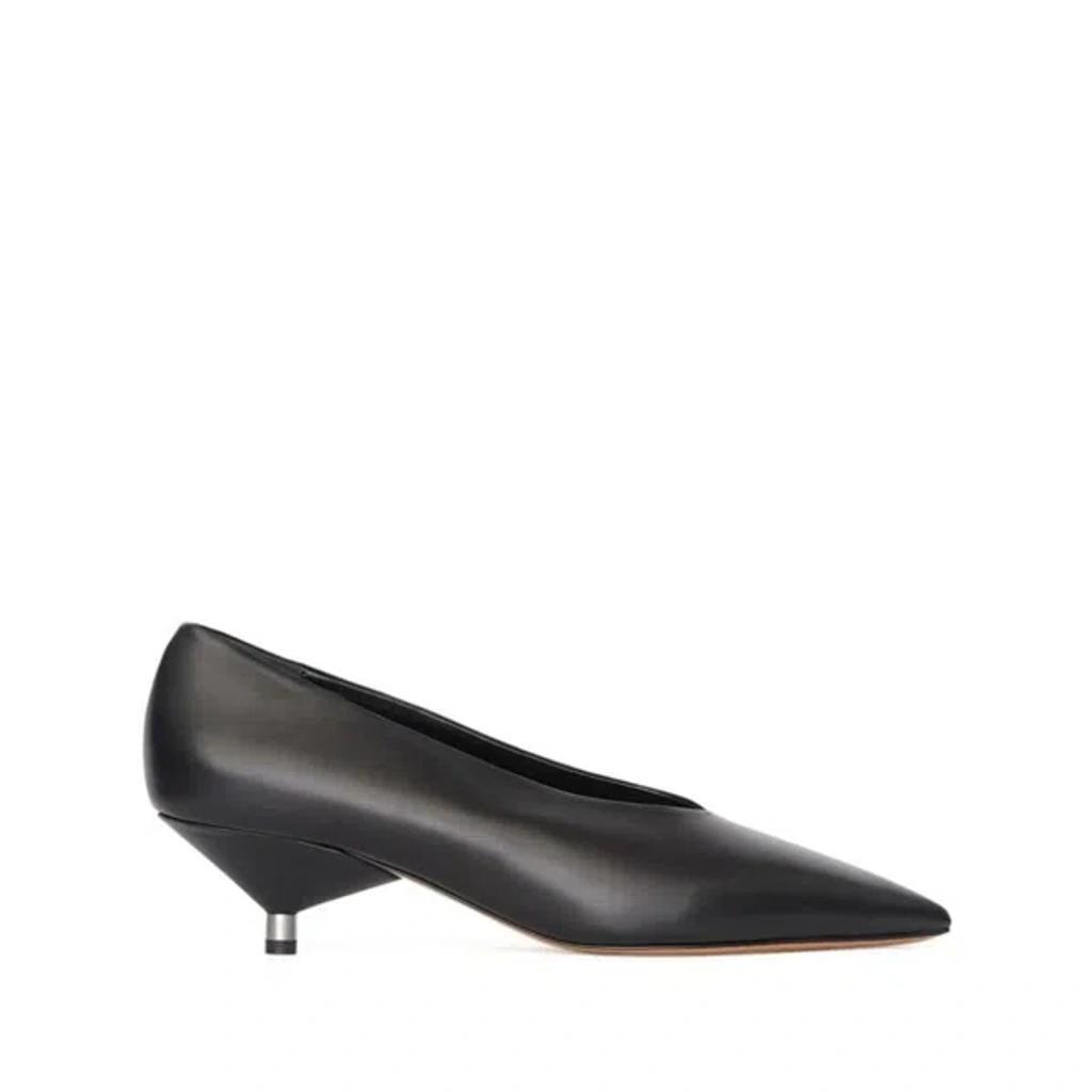 ISABEL MARANT Sculpted-heel Leather Pumps In Black Product Image