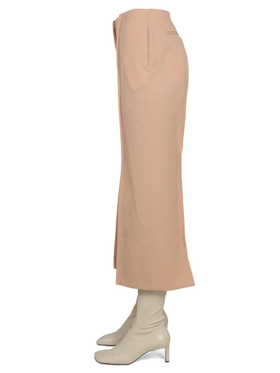JIL SANDER Wool Pants In Cream Product Image