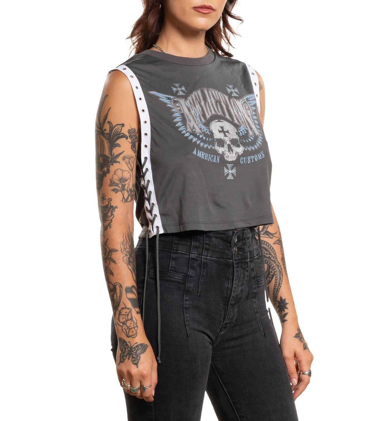 Saints Flag Crew Muscle Tee Female Product Image