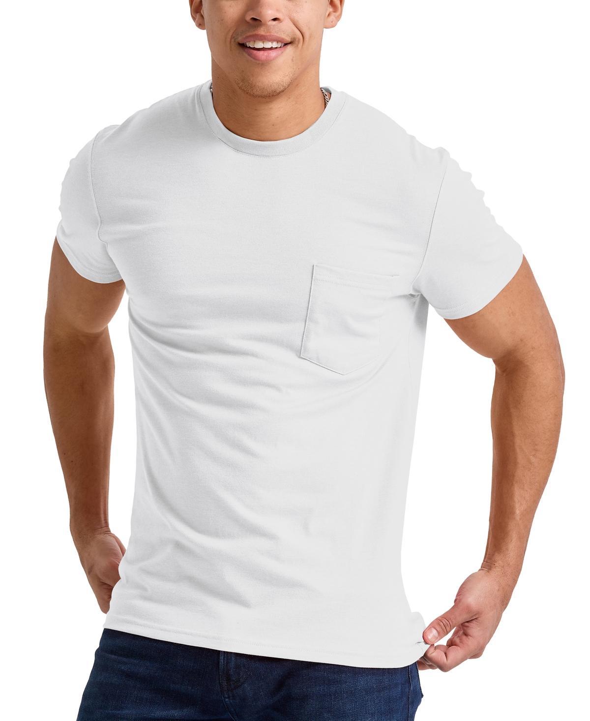 Men's Hanes Originals Tri-Blend Jersey Pocket Tee, Size: Small, Equilibrium Green Product Image