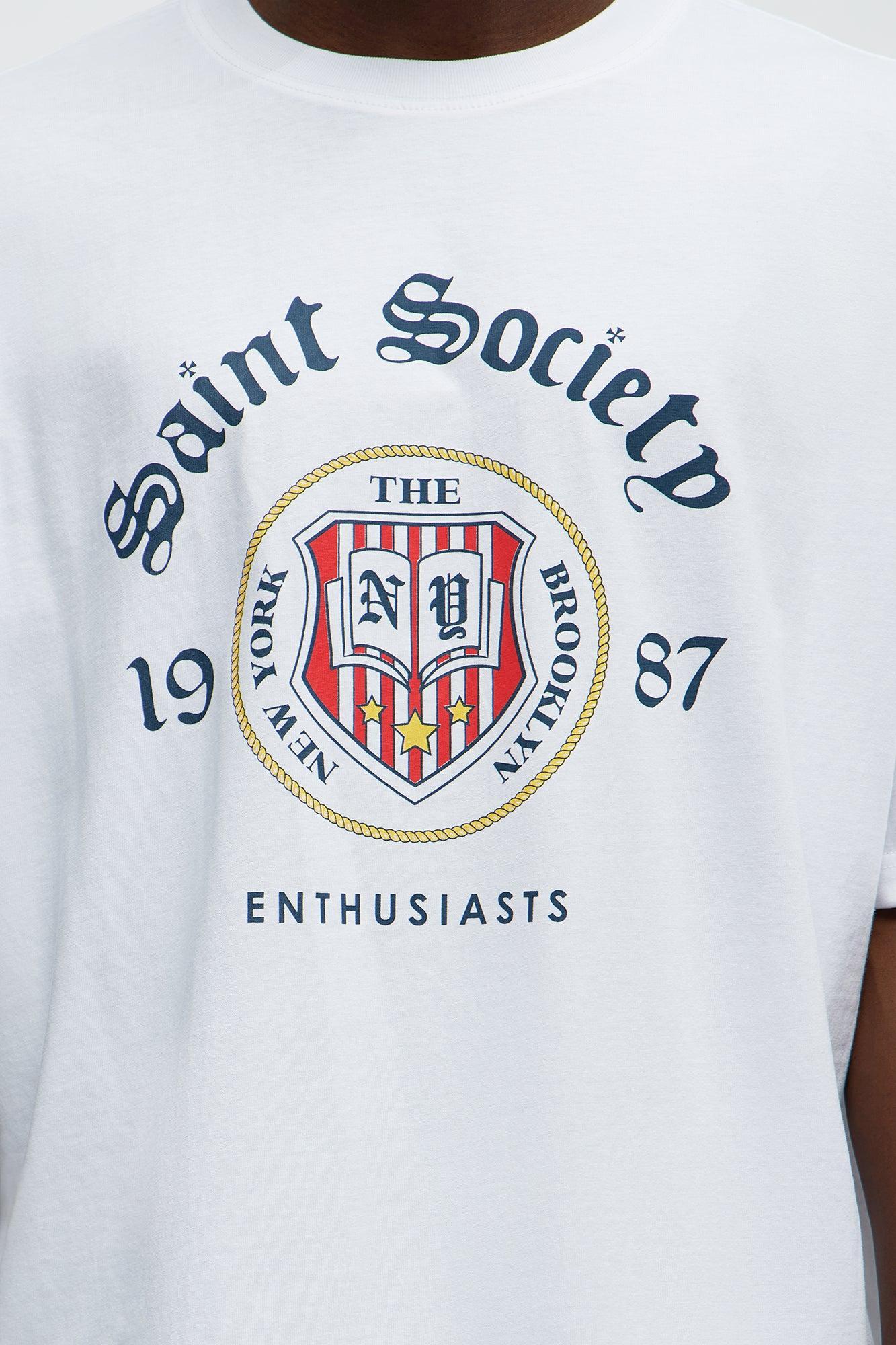 Saint Society 1987 Oversized Short Sleeve Tee - White Product Image