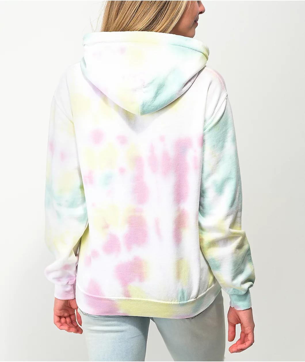 JV by Jac Vanek Cest La Vie Pastel Tie Dye Hoodie Product Image