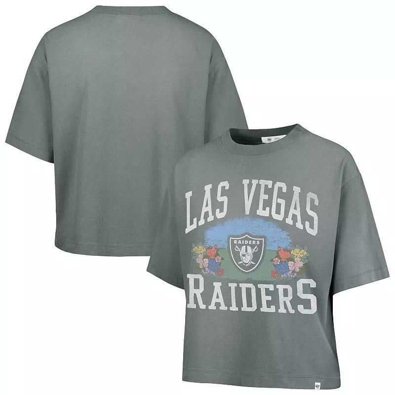 Women's '47  Light Red Tampa Bay Buccaneers Florentina Montauk Cropped T-Shirt, Size: Medium Product Image