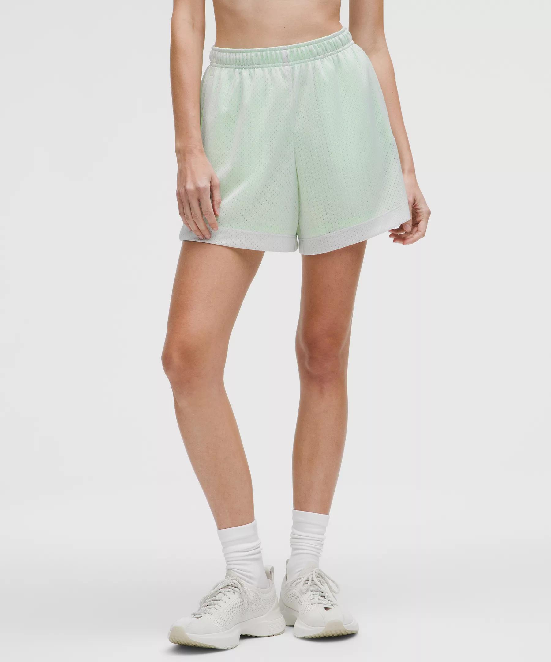 Double-Layered Mesh Mid-Rise Short 5" Product Image