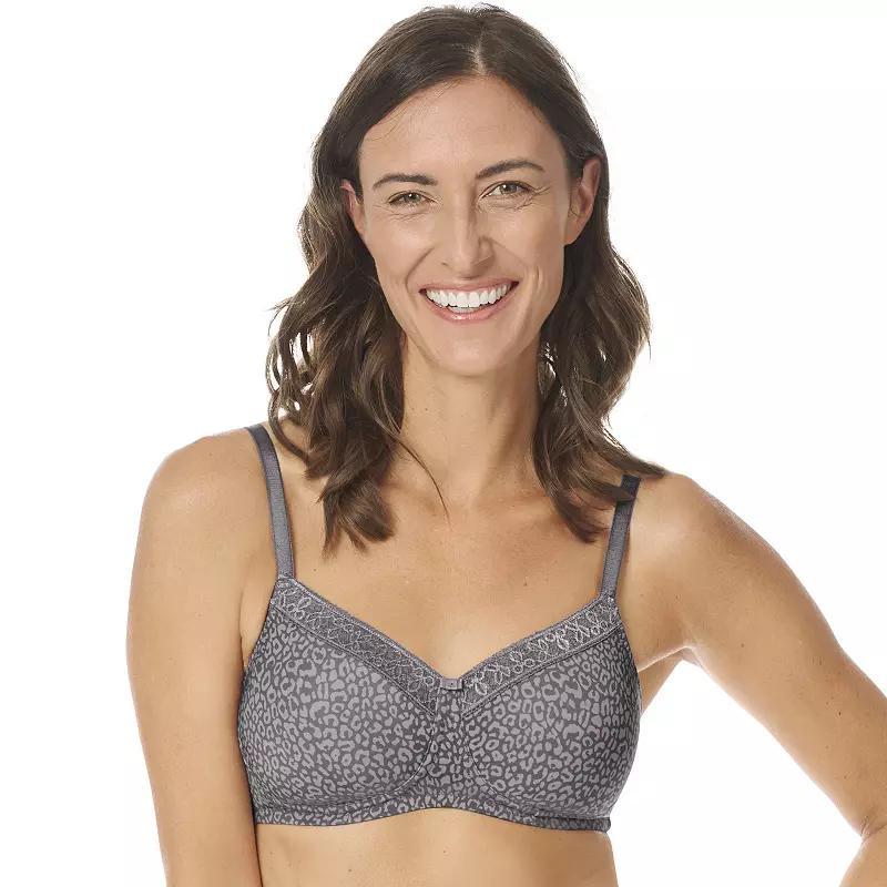 Amoena Bliss Padded Wireless Mastectomy Bra, Women's, Size: 32 D, Dark Grey Light Grey Product Image