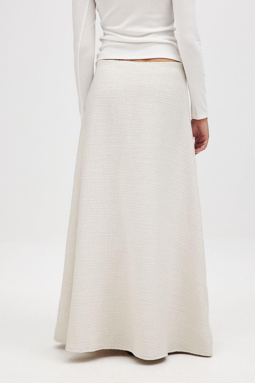 Structured Wool Blend Maxi Skirt Product Image